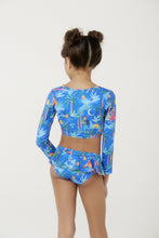 Carregar imagem no visualizador da galeria, Model Back: Blueman Girl's Two-Piece Biquini Peteca Simpatia Inf