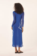 Carregar imagem no visualizador da galeria, Model Back: Blueman Maxi Dresses Luau Tule Long