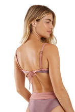 Carregar imagem no visualizador da galeria, Product Back: Blueman Top Top Bardot Bicolor Roxo