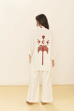 Carregar imagem no visualizador da galeria, Model Back: Blueman Kaftans / Cover Ups Kimono Jade Offwhite