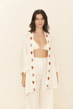Carregar imagem no visualizador da galeria, Gallery: Blueman Kaftans / Cover Ups Kimono Jade Offwhite