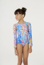 Carregar imagem no visualizador da galeria, Model Front: Blueman Girl's One-Piece Maio Amber Escama Inf