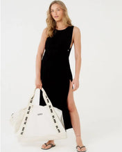 Carregar imagem no visualizador da galeria, Gallery: Blueman Maxi Dresses Vestido Saida Cropped Liso Preto Mistica