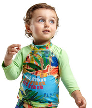 Carregar imagem no visualizador da galeria, Model Front: Blueman Top Top John Manga Longa Baby Maresia