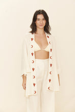 Carregar imagem no visualizador da galeria, Gallery: Blueman Kaftans / Cover Ups Kimono Jade Offwhite