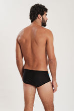 Carregar imagem no visualizador da galeria, Model Back: Blueman Sunga / Boxer Sunga Country Lux Listras Rainbow