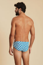 Carregar imagem no visualizador da galeria, Model Back: Blueman Sunga / Boxer Sunga Rick Xadrez