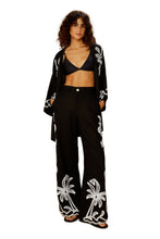 Carregar imagem no visualizador da galeria, Image 03: Blueman Kaftans / Cover Ups Kimono Barrado Preto