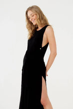 Carregar imagem no visualizador da galeria, Image 05: Blueman Maxi Dresses Vestido Saida Cropped Liso Preto Mistica