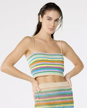 Carregar imagem no visualizador da galeria, Gallery: Blueman Beach Top Top Crochet Listras