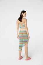 Carregar imagem no visualizador da galeria, Model Back: Blueman Beach Skirt Bottom Crochet Listras