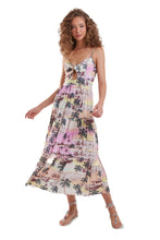 Carregar imagem no visualizador da galeria, Model Front: Blueman Maxi Dresses Helena Puerto Escondido