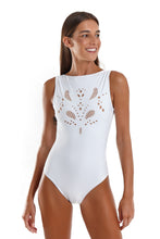 Carregar imagem no visualizador da galeria, Gallery: Blueman One-Piece Maio Body Folia Richelieu Perola