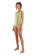 Carregar imagem no visualizador da galeria, Model Front: Blueman One-Piece Maio Capri Verde