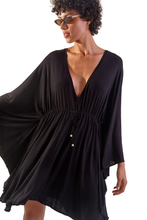 Carregar imagem no visualizador da galeria, Image 02: Blueman Maxi Dresses New Equilibrio Liso Preto