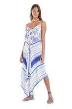 Carregar imagem no visualizador da galeria, Model Front: Blueman Beach Skirt Saia Canga Mare Alta
