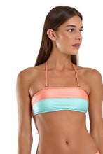 Carregar imagem no visualizador da galeria, Image 07: Blueman Top Top Bicolor Zig Laranja