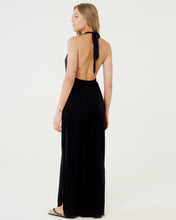Carregar imagem no visualizador da galeria, Image 04: Blueman Maxi Dresses Vestido Saida Duo Liso Preto Mistica