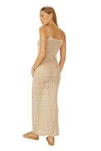 Carregar imagem no visualizador da galeria, Model Back: Blueman Maxi Dresses Vestido Tricot Branco