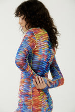 Carregar imagem no visualizador da galeria, Image 03: Blueman Mini Dress Vestido Tule Manga Longa Escama