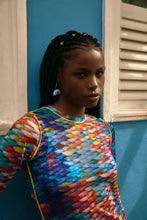 Carregar imagem no visualizador da galeria, Image 10: Blueman Mini Dress Vestido Tule Manga Longa Escama