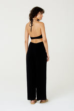 Carregar imagem no visualizador da galeria, Model Back: Blueman Jumpsuits Macacao No Liso Preto Mistico
