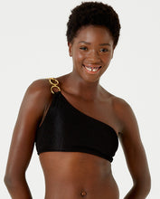 Carregar imagem no visualizador da galeria, Gallery: Blueman Top Top Textura Wavy Shine Preto
