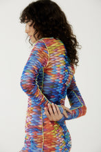 Carregar imagem no visualizador da galeria, Image 03: Blueman Mini Dress Vestido Tule Manga Longa Escama
