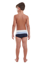Carregar imagem no visualizador da galeria, Model Back: Blueman Boy's Swimwear Sunga Army Crepusculo Fresh Marinho Inf
