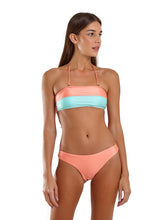 Carregar imagem no visualizador da galeria, Image 03: Blueman Top Top Bicolor Zig Laranja

