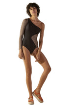 Carregar imagem no visualizador da galeria, Image 08: Blueman One-Piece Ornamento Caramel Preto
