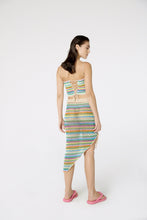 Carregar imagem no visualizador da galeria, Model Back: Blueman Beach Skirt Bottom Crochet Listras
