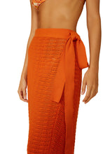 Carregar imagem no visualizador da galeria, Image 06: Blueman Beach Skirt Laranja-Tricot Saia
