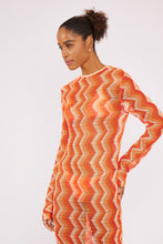 Carregar imagem no visualizador da galeria, Image 02: Blueman Maxi Dresses Laranja Long Dress Tricot
