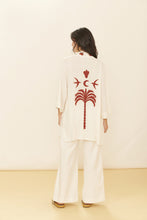 Carregar imagem no visualizador da galeria, Model Back: Blueman Kaftans / Cover Ups Kimono Jade Offwhite
