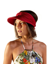 Carregar imagem no visualizador da galeria, Model Front: Blueman Visor Viseira Fuji Liso Vermelho
