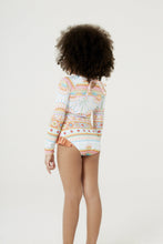 Carregar imagem no visualizador da galeria, Model Back: Blueman Girl's One-Piece Maio Amber Saudacao Ao Sol Inf

