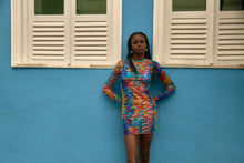 Carregar imagem no visualizador da galeria, Image 09: Blueman Mini Dress Vestido Tule Manga Longa Escama
