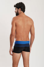 Carregar imagem no visualizador da galeria, Model Back: Blueman Sunga / Boxer Sunga Army Crepusculo Bicolor Azul
