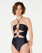 Carregar imagem no visualizador da galeria, Gallery: Blueman One-Piece Maio Paola Liso Preto
