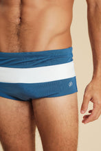 Carregar imagem no visualizador da galeria, Image 05: Blueman Sunga / Boxer Sunga Army Crepúsculo Bicolor Liso Azul
