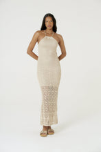 Carregar imagem no visualizador da galeria, Model Front: Blueman Maxi Dresses Vestido Longo Tricot Lurex
