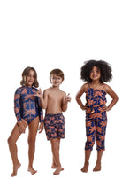 Carregar imagem no visualizador da galeria, Image 09: Blueman Girl's One-Piece Maio Long John Açaí

