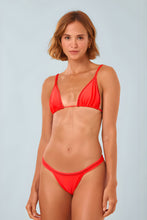 Carregar imagem no visualizador da galeria, Model Front: Blueman Bottom Bottom Orange Dance-Pesponto
