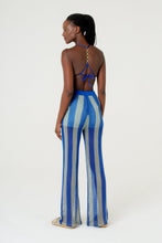 Carregar imagem no visualizador da galeria, Model Back: Blueman Beach Trousers Calca Tricot Listras
