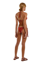 Carregar imagem no visualizador da galeria, Model Back: Blueman Top Top Sexy Liso Vermelho
