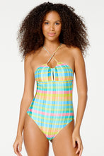 Carregar imagem no visualizador da galeria, Gallery: Blueman One-Piece Maio Catita Xadrez Candy
