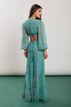 Carregar imagem no visualizador da galeria, Model Back: Blueman Maxi Dresses Reflexo Long Sleeve Dress
