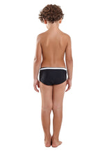 Carregar imagem no visualizador da galeria, Model Back: Blueman Boy&#39;s Swimwear Army Onassis Preto Inf
