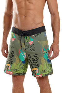 Image 02: Blueman Boardshort Bermuda Midi Pkt Praia Florestinha Verde